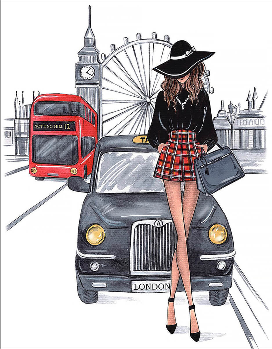 5D Diamond Painting 40x50 cm | Meeting in London (LG236e) – Diamond painting | Varvikas.Shop