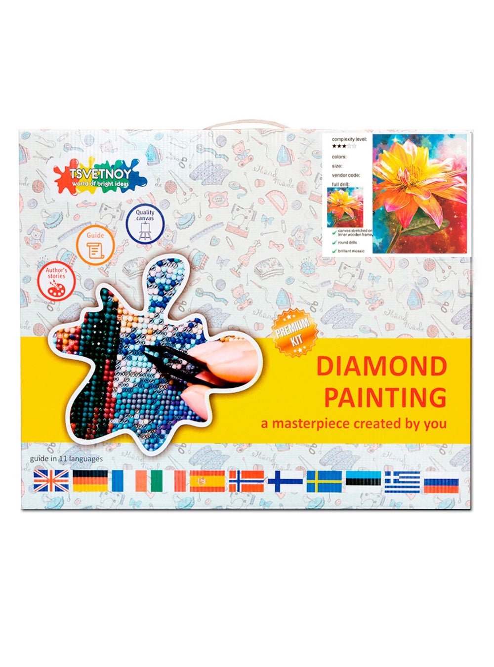 5D Diamond Painting 40x50 cm | Orange Lily (LG228e) – Diamond painting | Varvikas.Shop