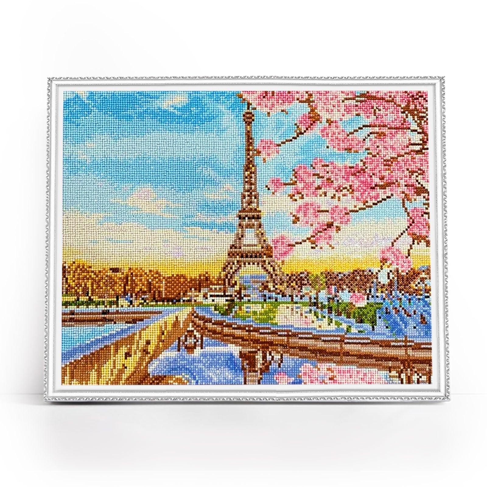 5D Diamond Painting 40x50 cm | Paris in Blossom (LG194e) – Diamond painting | Varvikas.Shop
