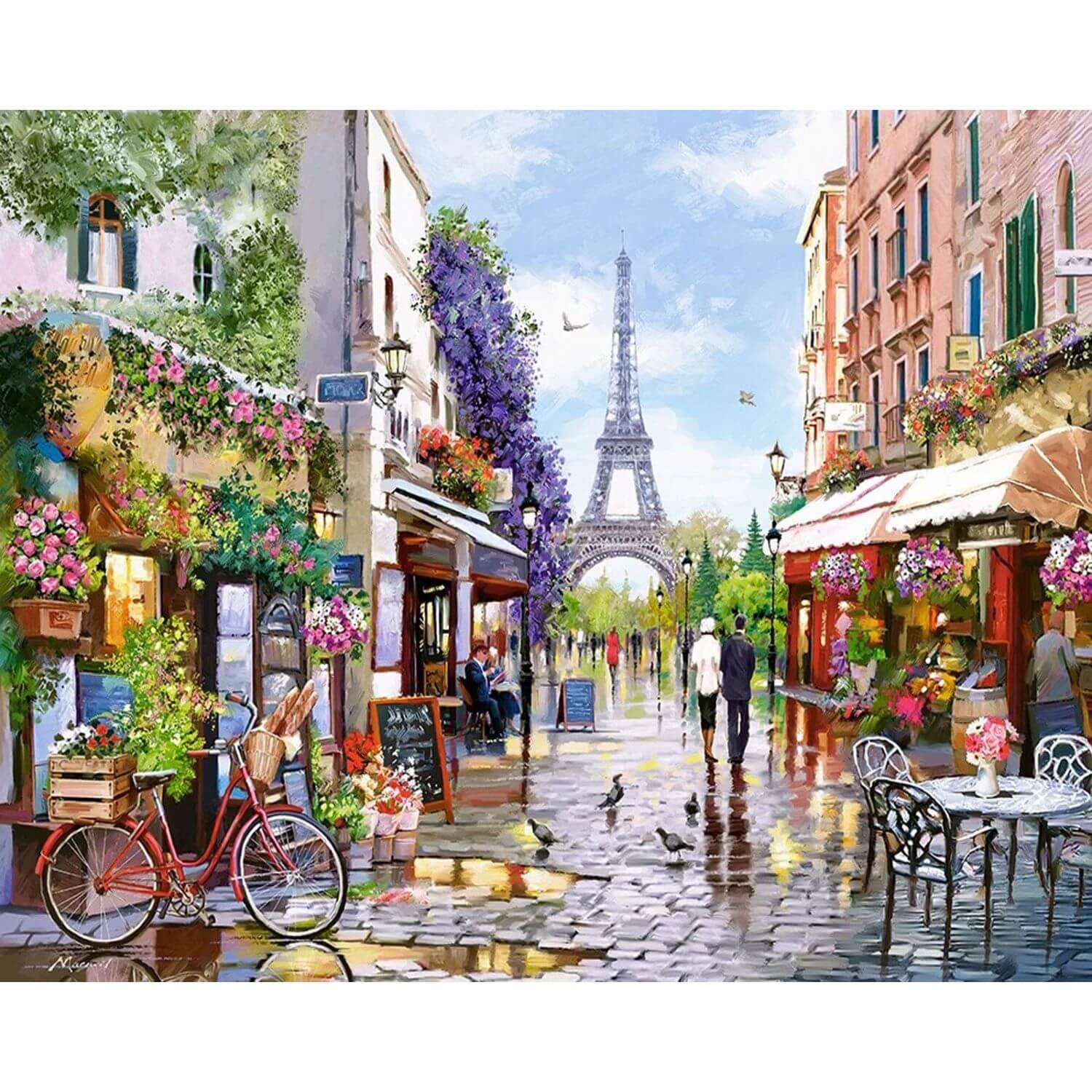 5D Diamond Painting 40x50 cm | Paris in Spring (LG260e) – Diamond painting | Varvikas.Shop