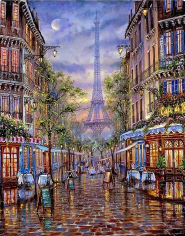 5D Diamond Painting 40x50 cm | Paris (LG062e) – Diamond painting | Varvikas.Shop