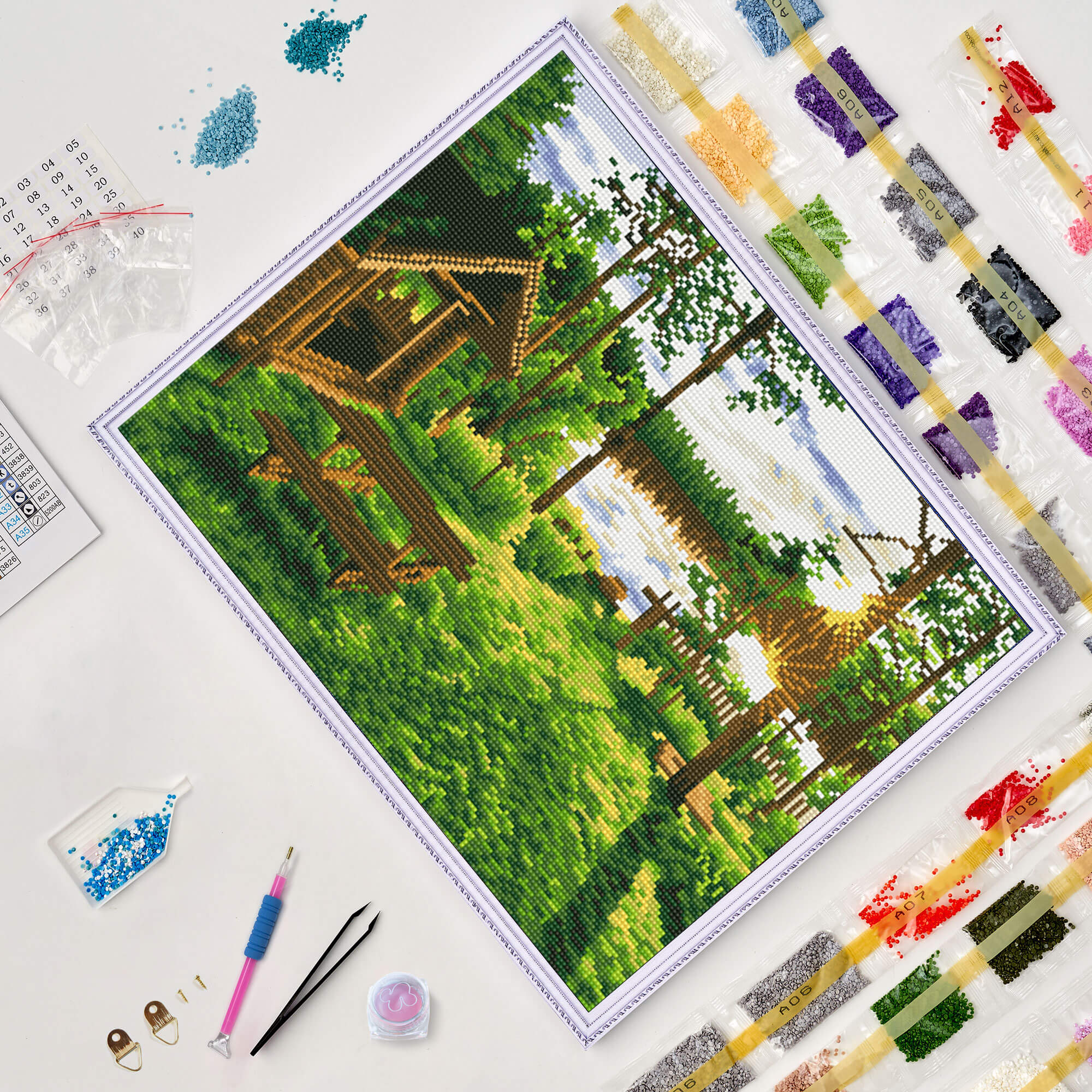 5D Diamond Painting 40x50 cm | Picturesque Place (LG209e) – Diamond painting | Varvikas.Shop