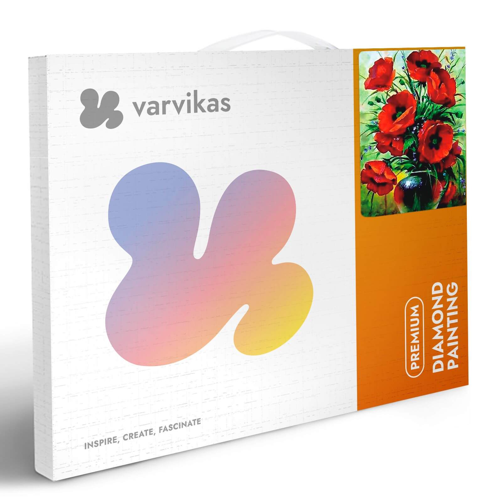 5D Diamond Painting 40x50 cm | Poppies Bouquet (LG231e) – Diamond painting | Varvikas.Shop