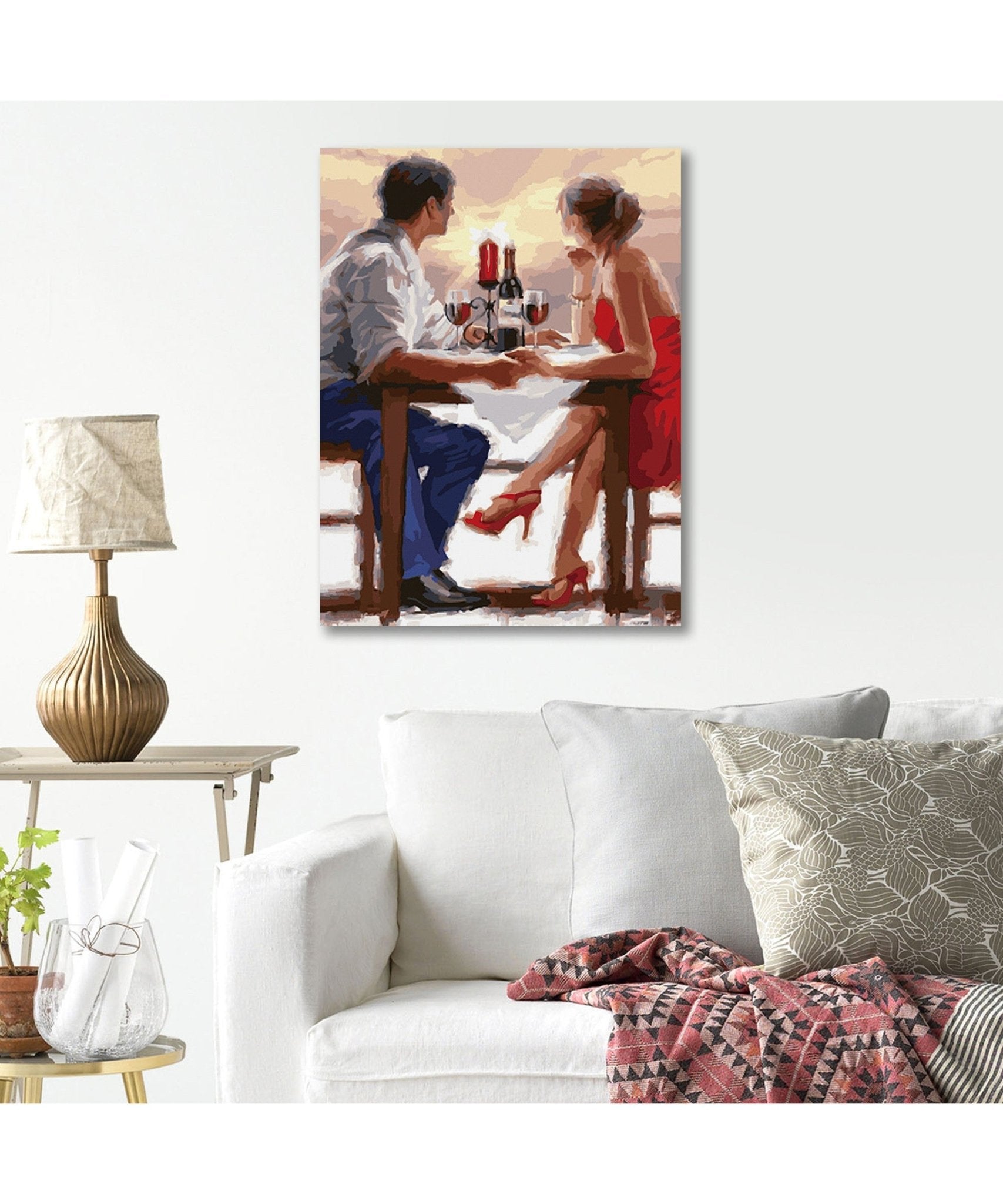 5D Diamond Painting 40x50 cm | Romantic Dinner (LG071e) – Diamond painting | Varvikas.Shop