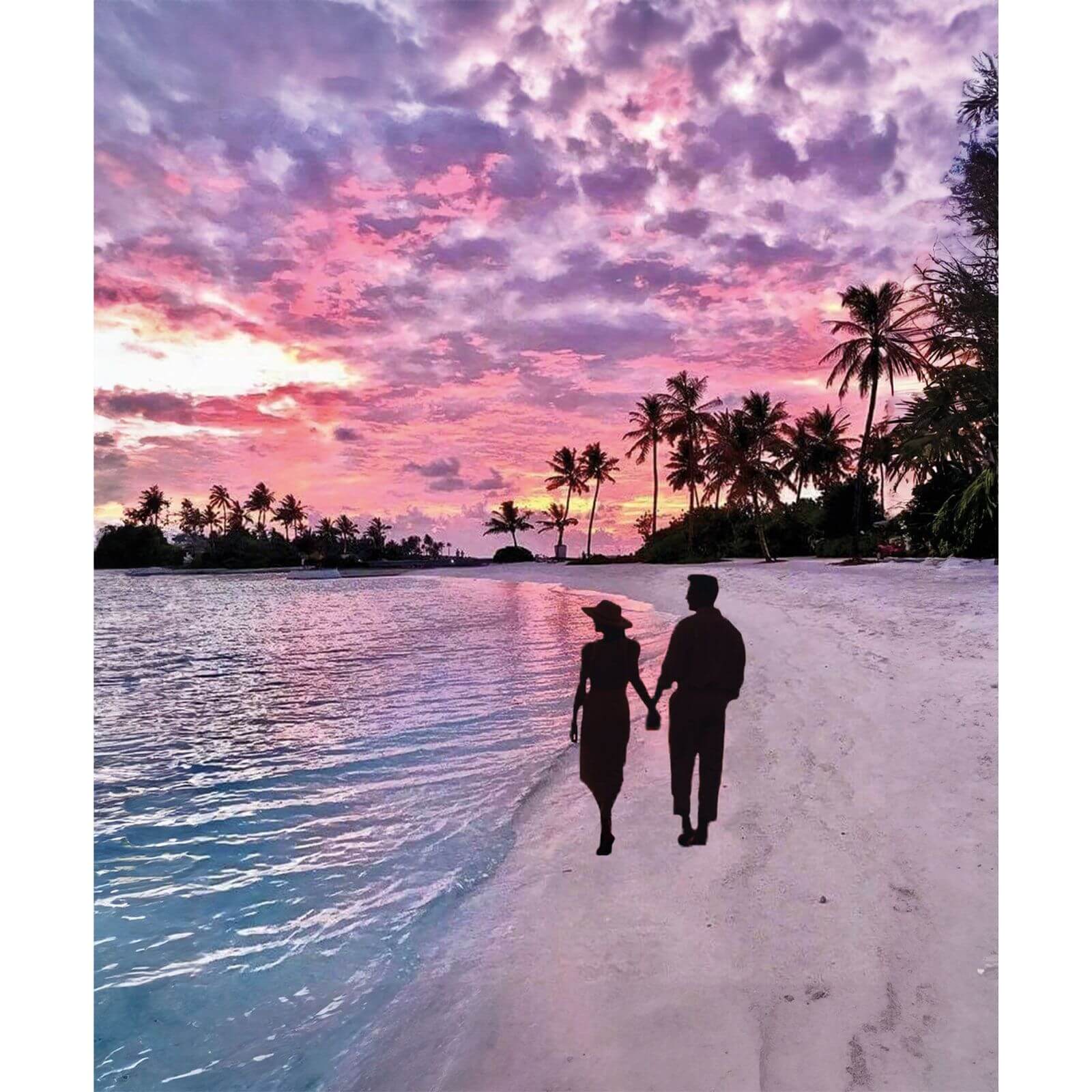 5D Diamond Painting 40x50 cm | Romantic walk (LG346e) – Diamond painting | Varvikas.Shop