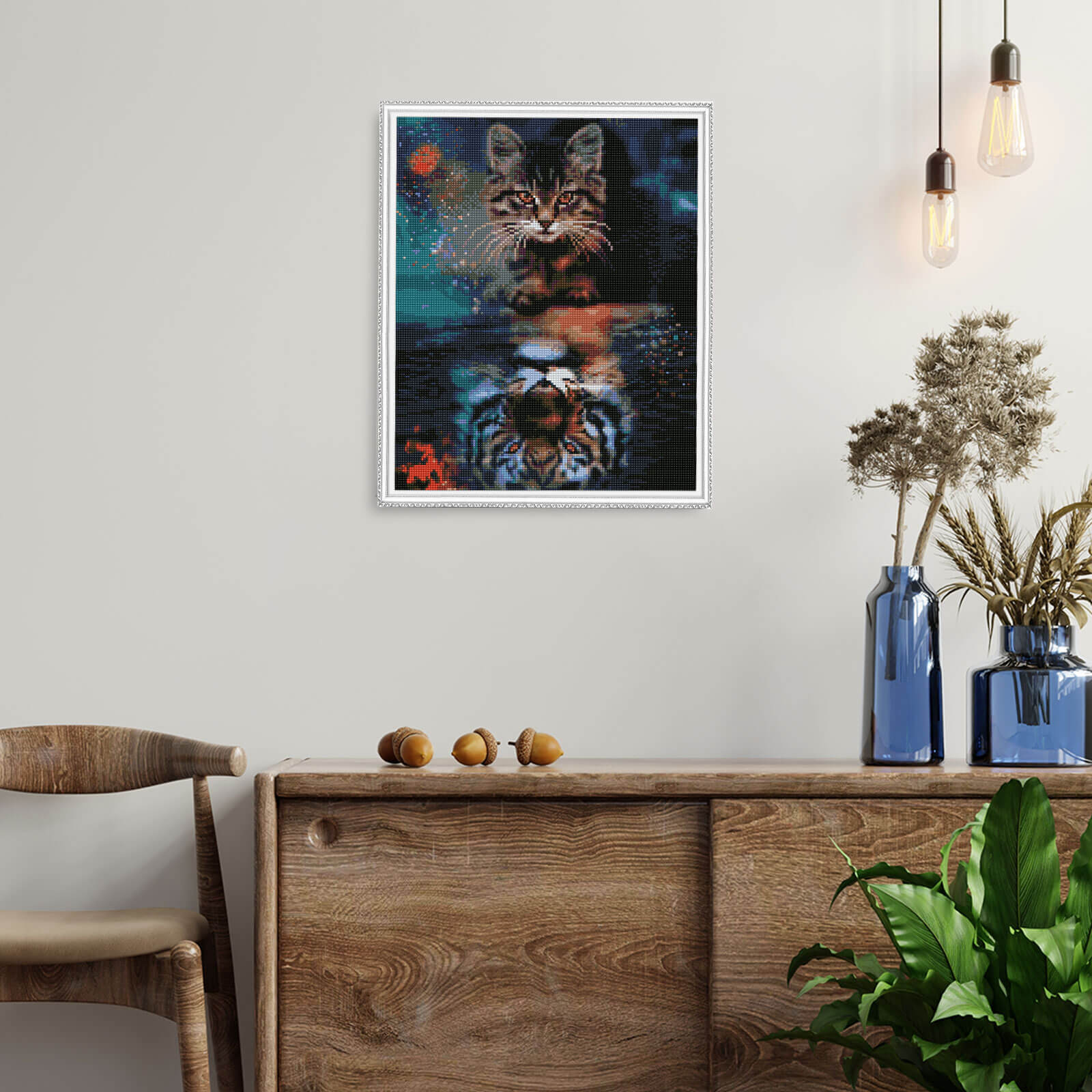 5D Diamond Painting 40x50 cm | Self - Reflection (LG329e) – Diamond painting | Varvikas.Shop