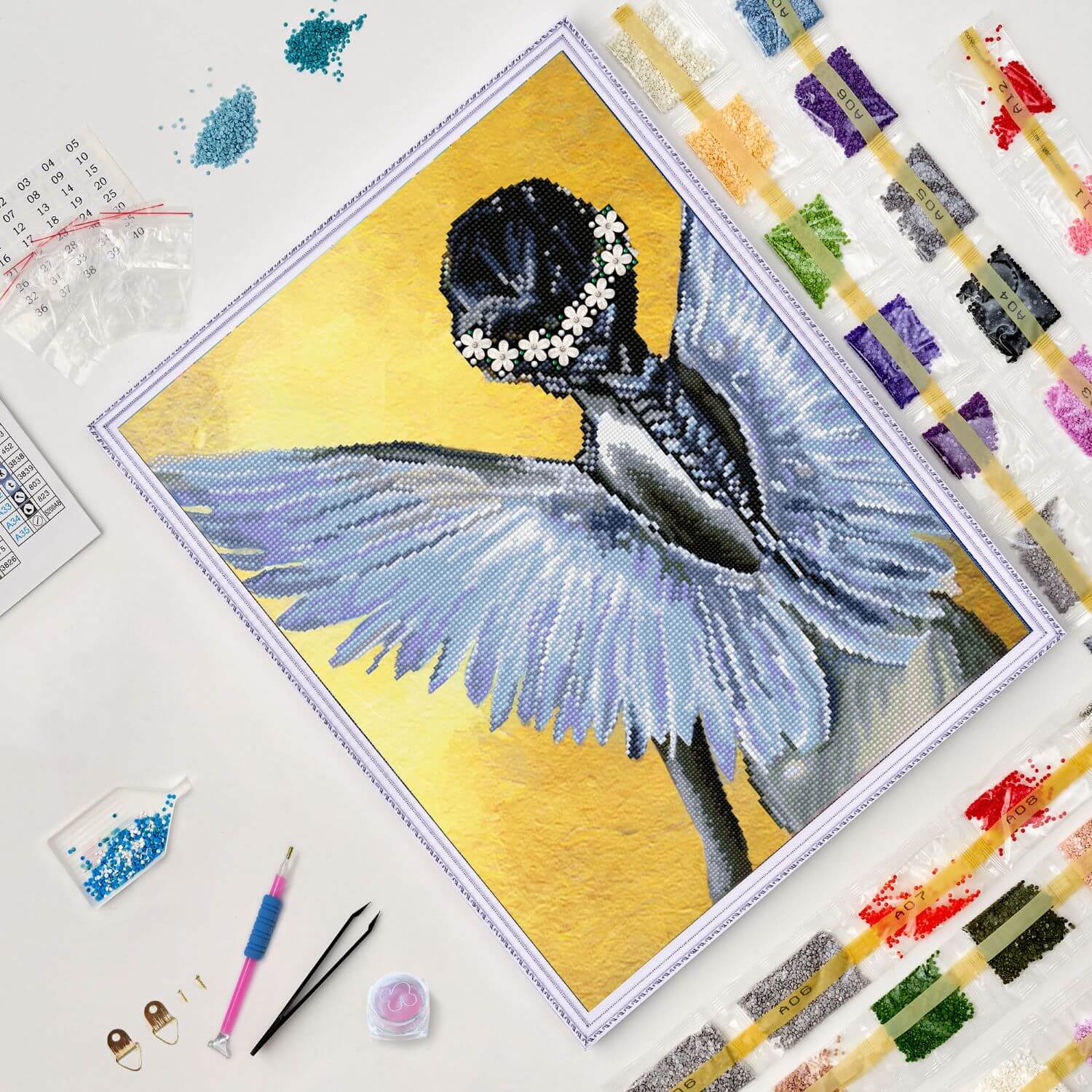 5D Diamond Painting 40x50 cm | Shining angel (LGPS009e) – Diamond painting | Varvikas.Shop