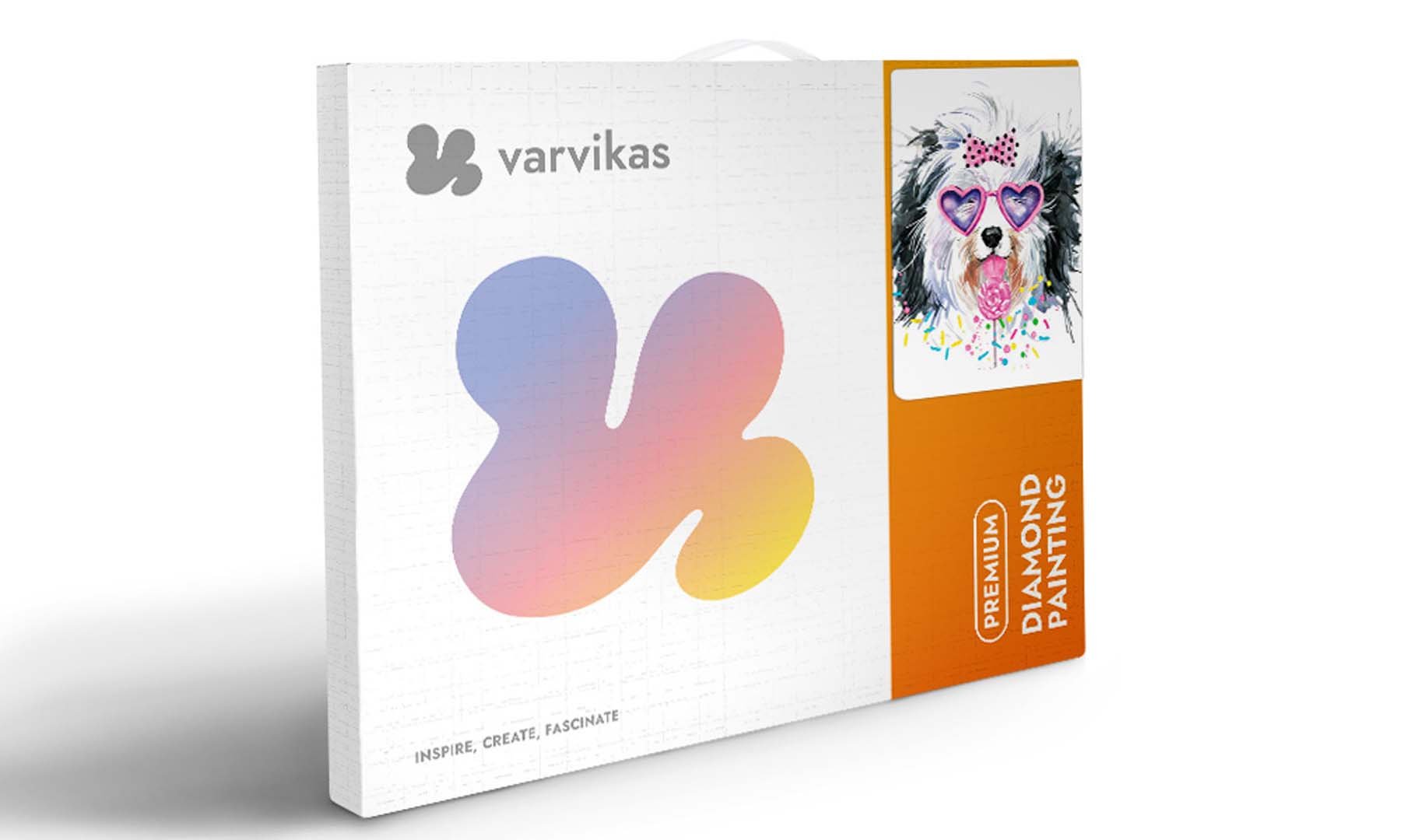 5D Diamond Painting 40x50 cm | Stylish Yorkie (LG219e) – Diamond painting | Varvikas.Shop