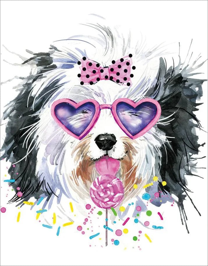 5D Diamond Painting 40x50 cm | Stylish Yorkie (LG219e) – Diamond painting | Varvikas.Shop