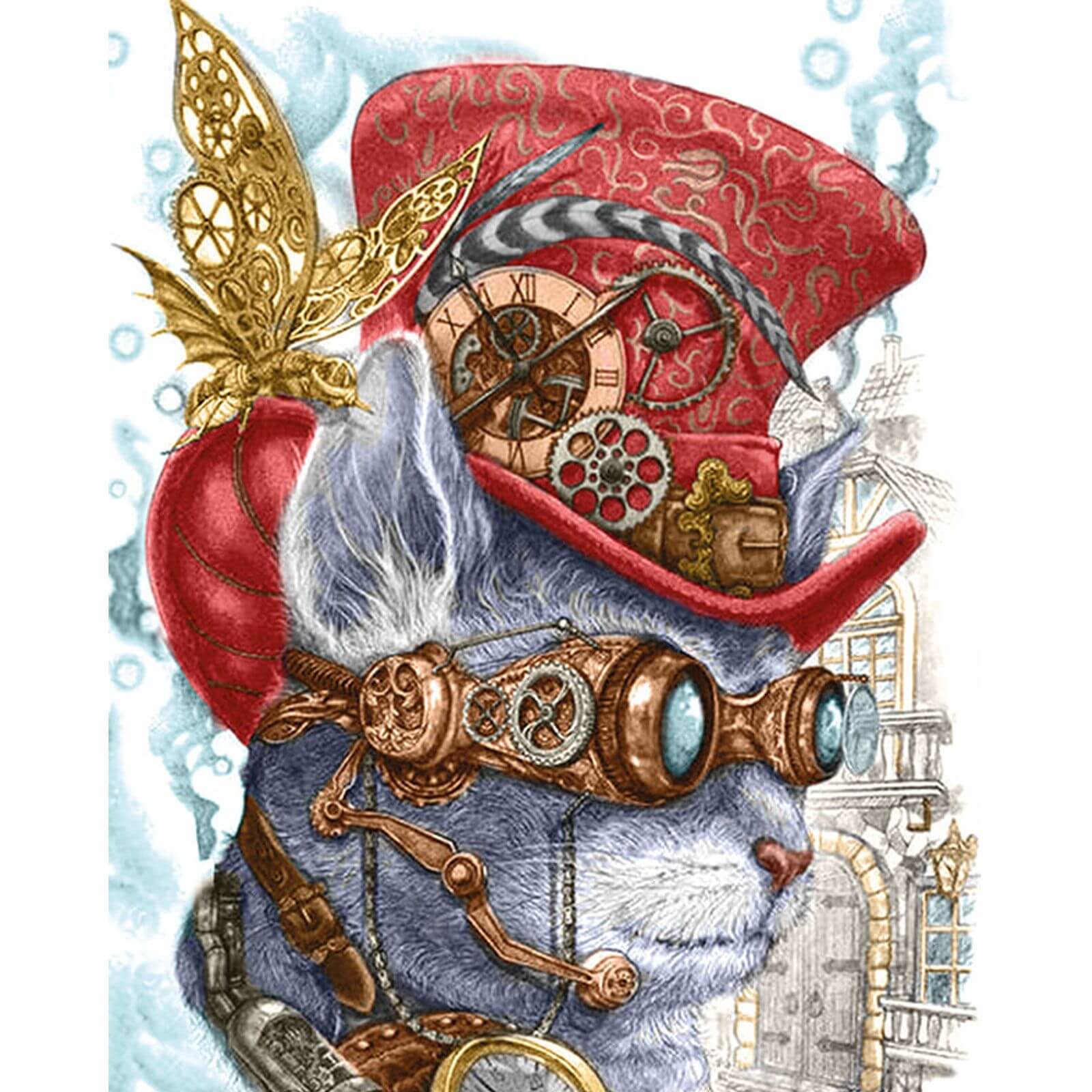 5D Diamond Painting 40x50 cm | Surrealist Cat (LG316e) – Diamond painting | Varvikas.Shop