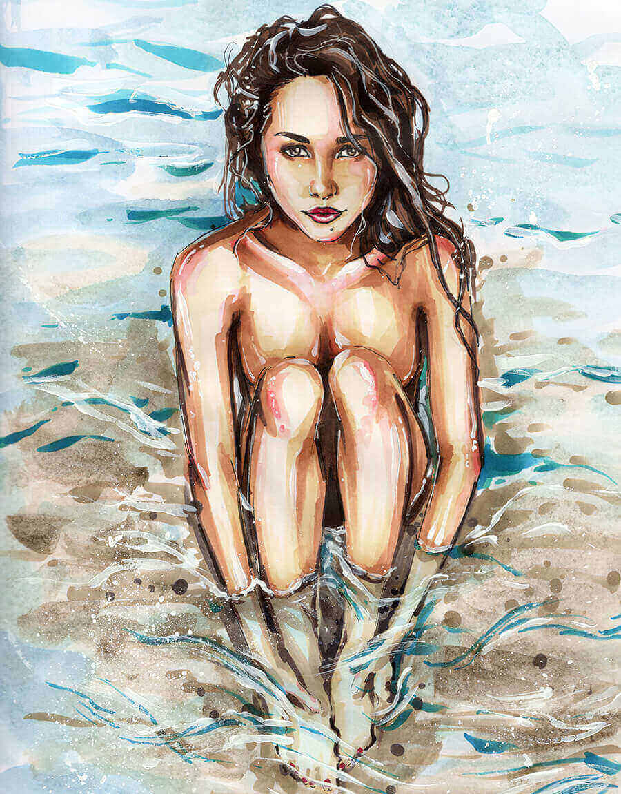 5D Diamond Painting 40x50 cm | Thoughtfulness (LG159e) – Diamond painting | Varvikas.Shop