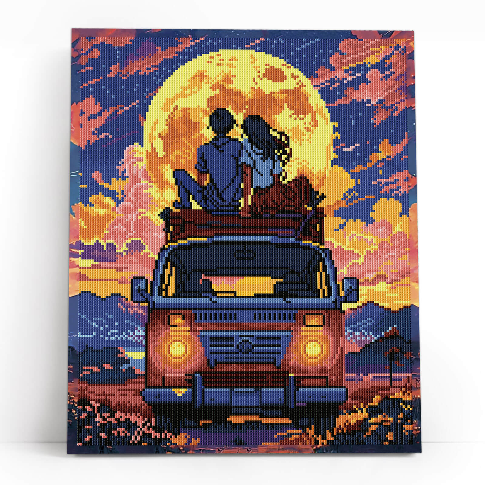 5D Diamond Painting 40x50 cm | Under the Full Moon (LG366e) – Diamond painting | Varvikas.Shop