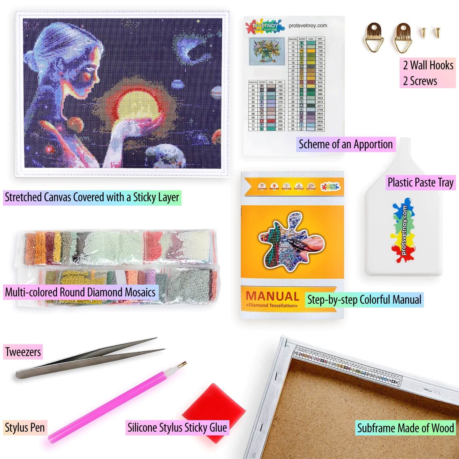 5D Diamond Painting 40x50 cm | Universe (LG241e) – Diamond painting | Varvikas.Shop