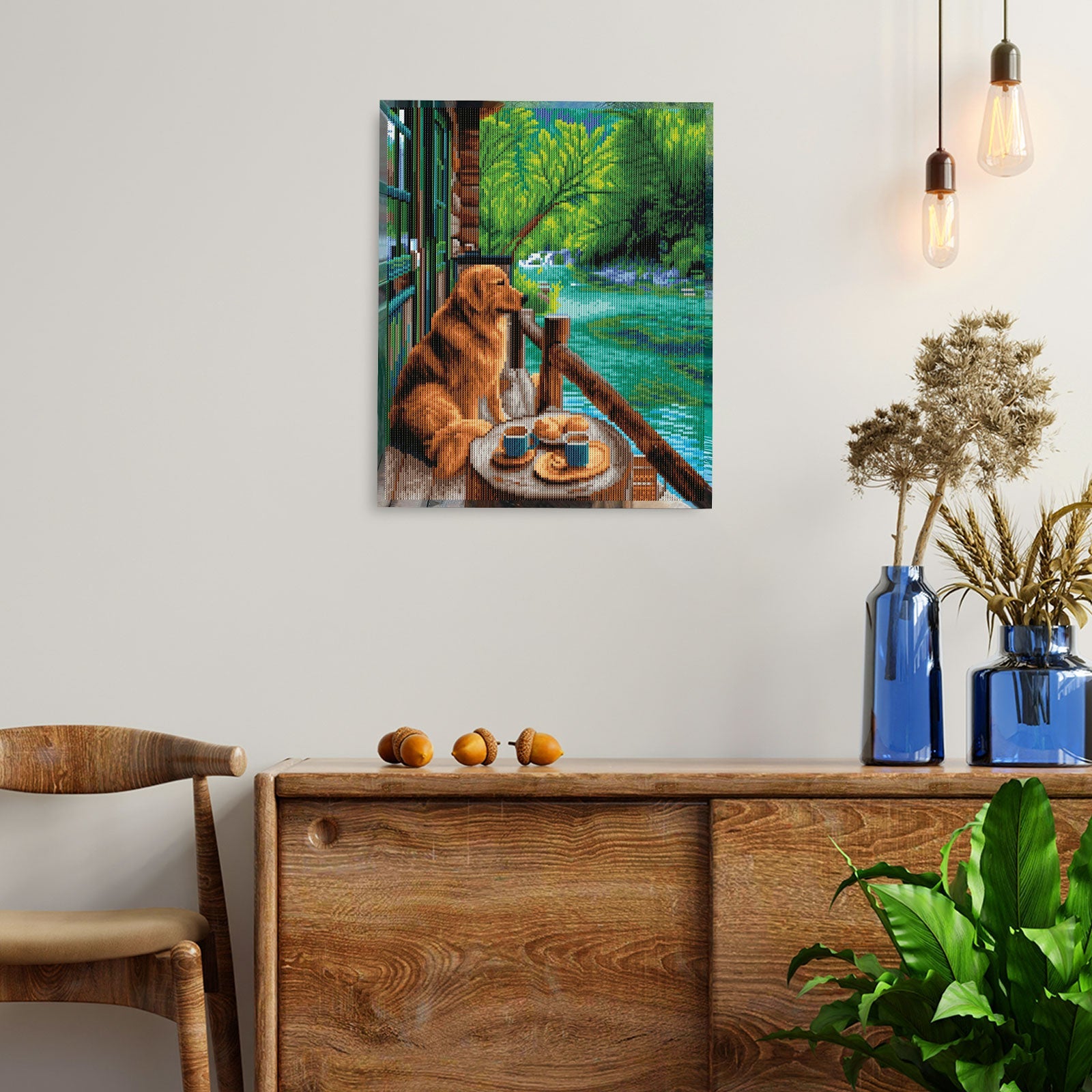 5D Diamond Painting 40x50 cm | Waiting at the Pier (LG379e) – Diamond painting | Varvikas.Shop