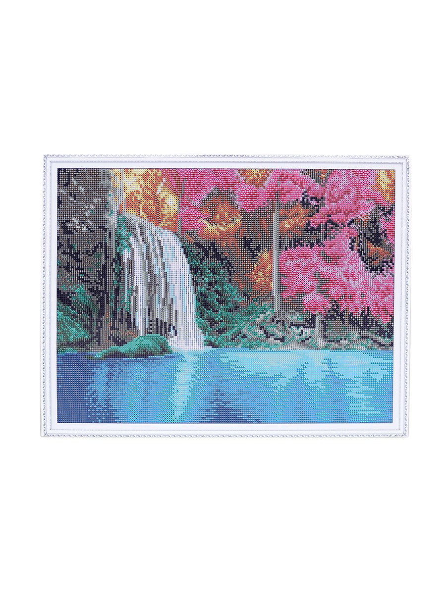 5D Diamond Painting 40x50 cm | Waterfall Landscape (LG207e) – Diamond painting | Varvikas.Shop