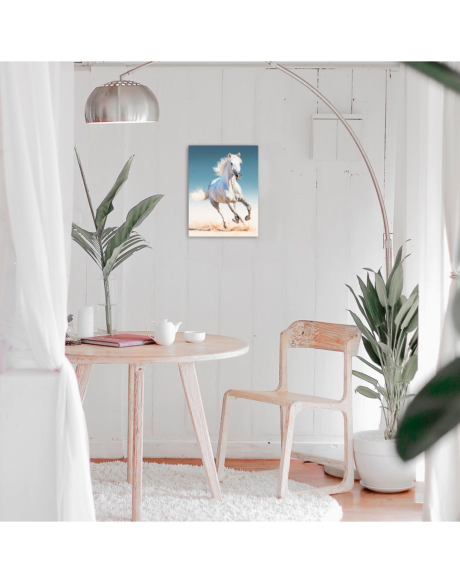 5D Diamond Painting 40x50 cm | White Horse (LG192e) – Diamond painting | Varvikas.Shop