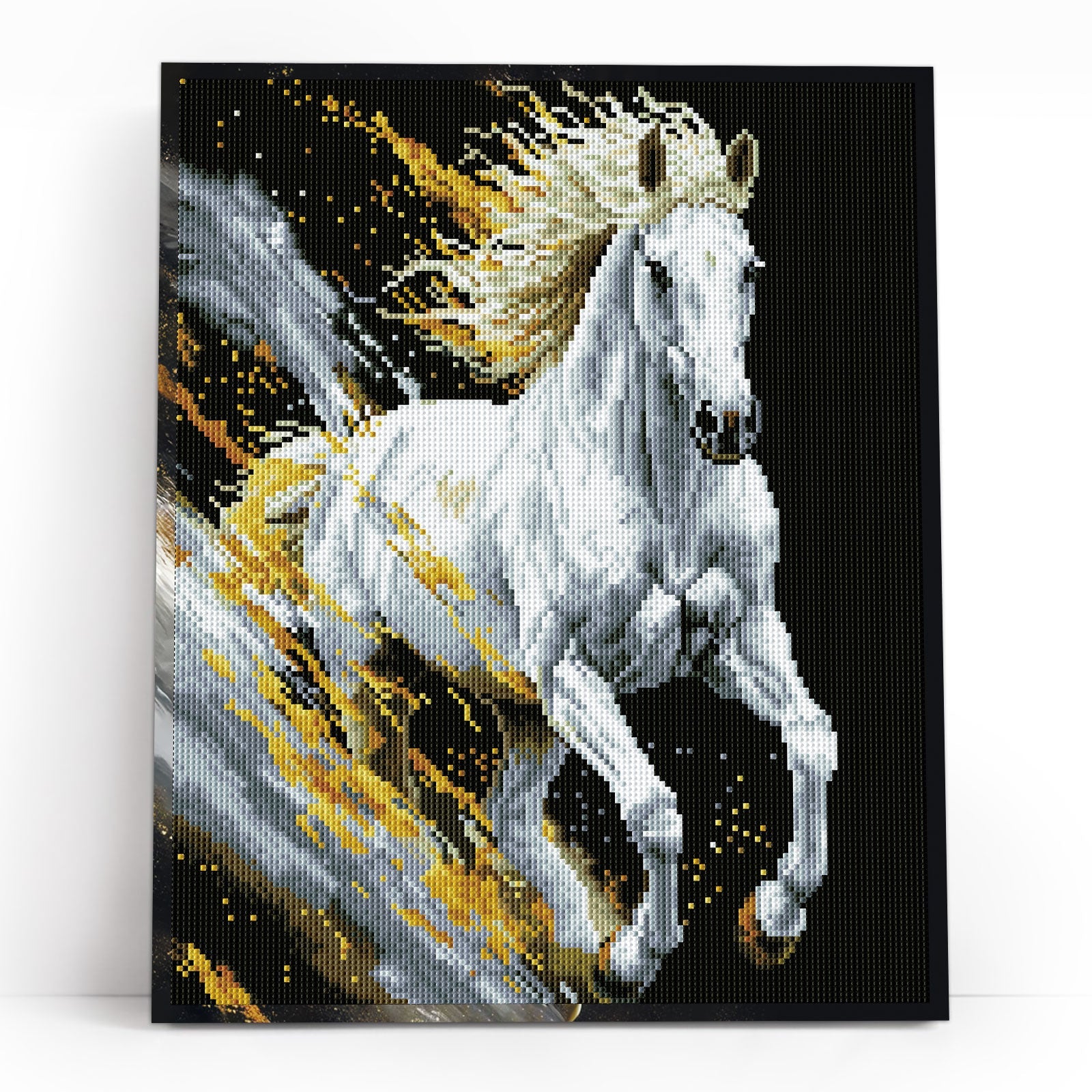 5D Diamond Painting 40x50 cm | White Steed (LG383e) – Diamond painting | Varvikas.Shop
