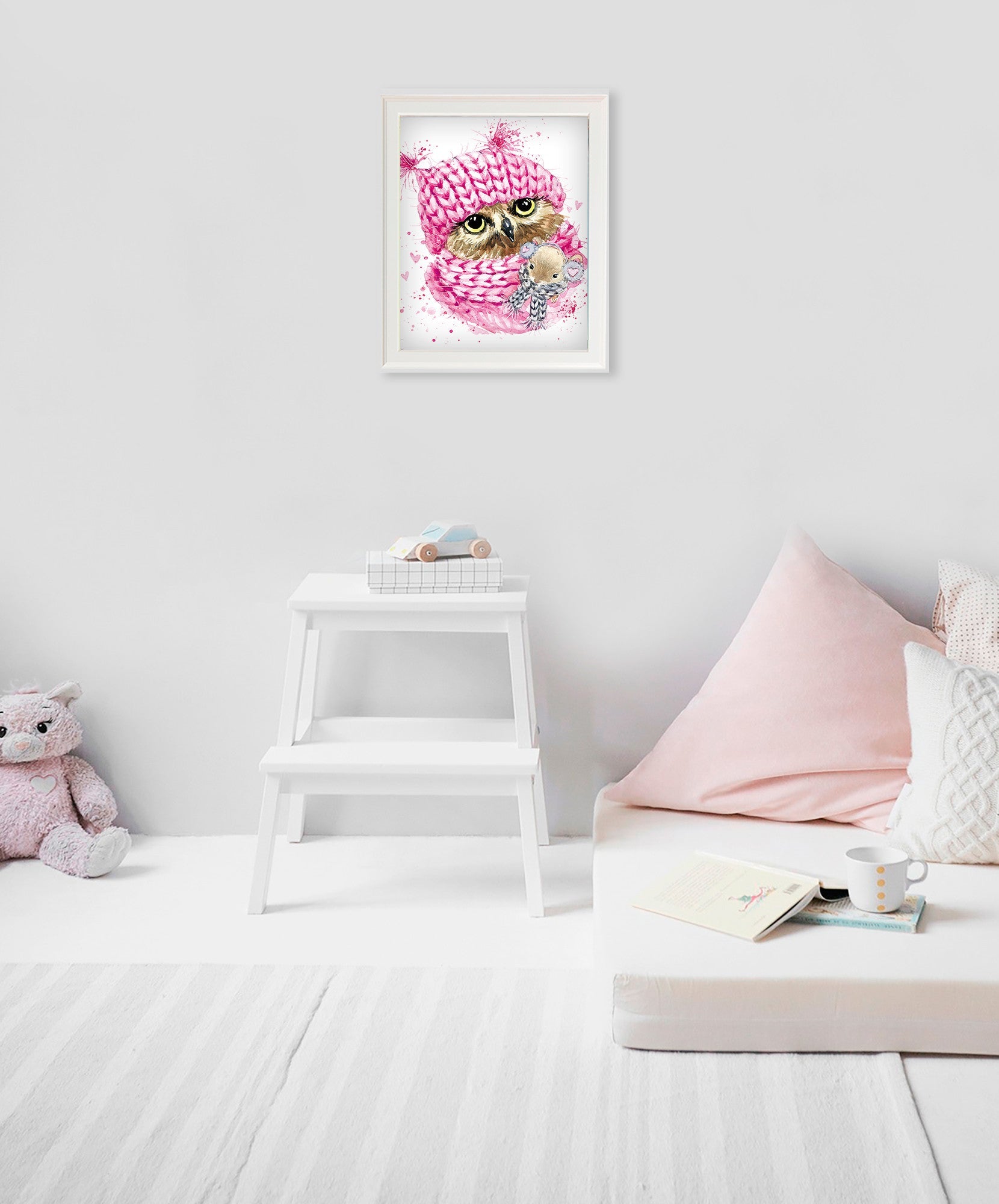 5D Diamond Painting 40x50 cm | Winter Owl (LG208e) – Diamond painting | Varvikas.Shop
