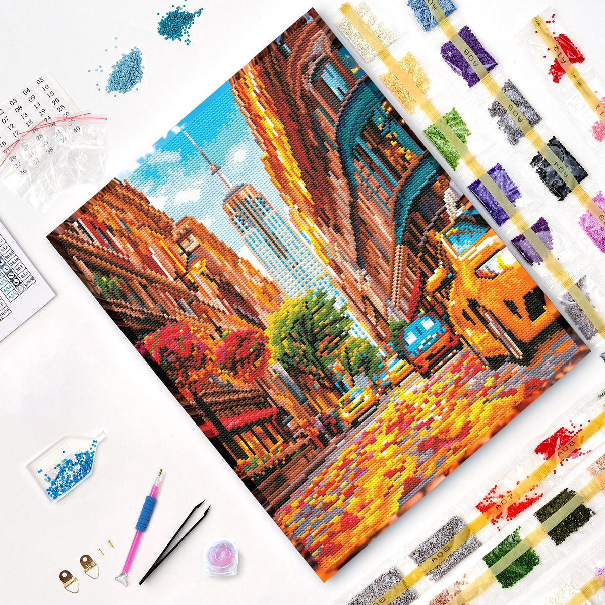 5D Diamond Painting 50×65 cm, New York Street (LMC296e) – Diamond painting | Varvikas