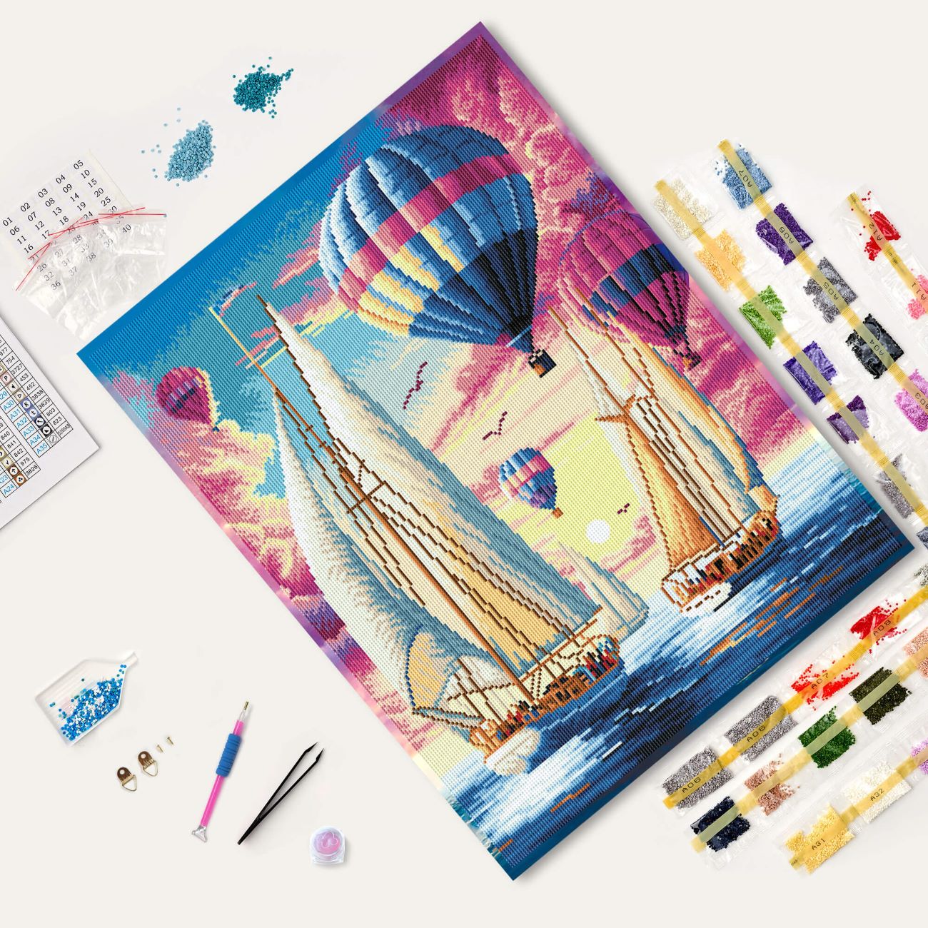 5D Diamond Painting 50x65 cm | Dawn Voyagers (LMC295e) – Diamond painting | Varvikas.Shop