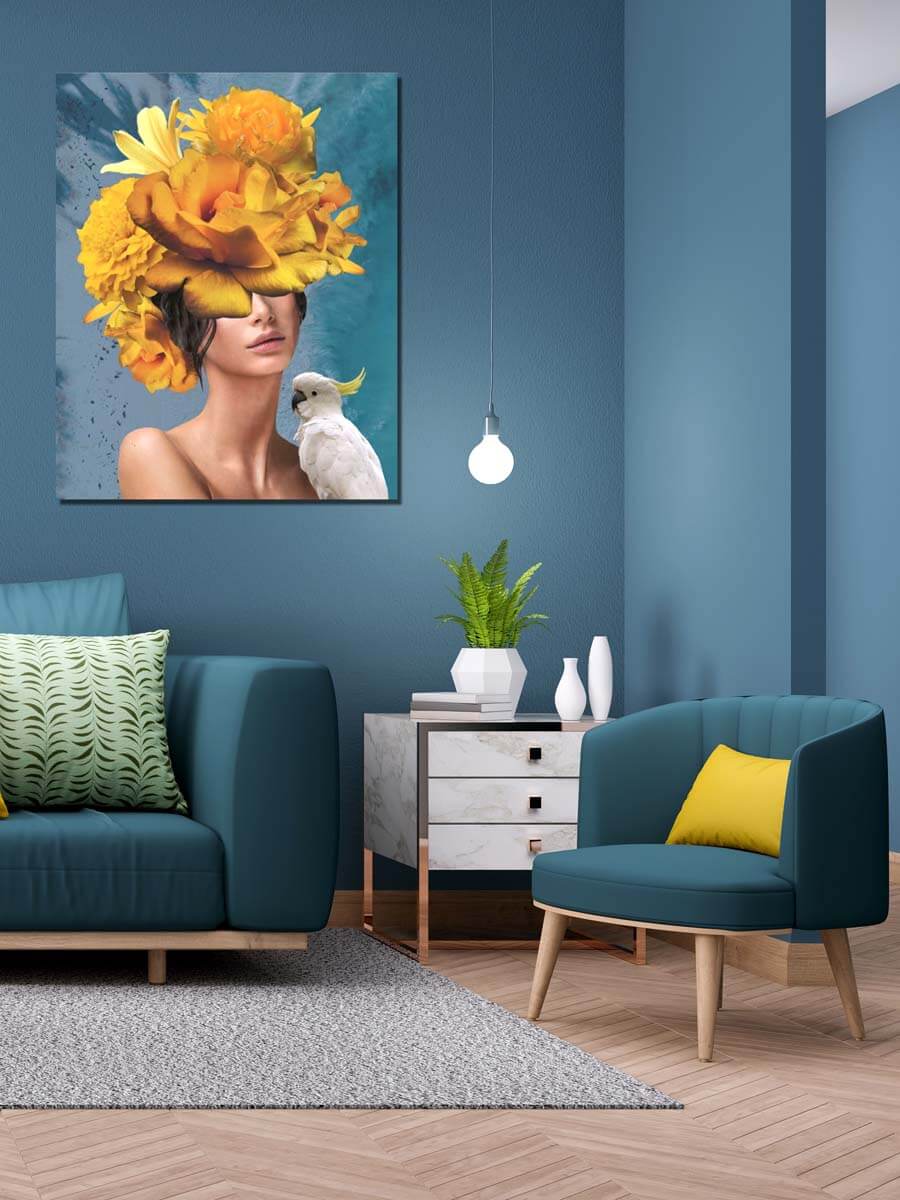 5D Diamond Painting 50x65 cm | Flower Dream in Orange (LMC031e) – Diamond painting | Varvikas.Shop