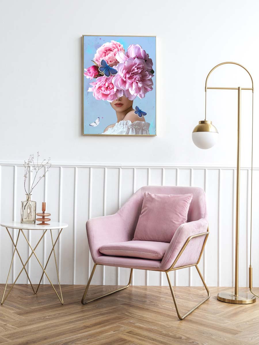 5D Diamond Painting 50x65 cm | Flower Dream in Pink (LMC032e) – Diamond painting | Varvikas.Shop