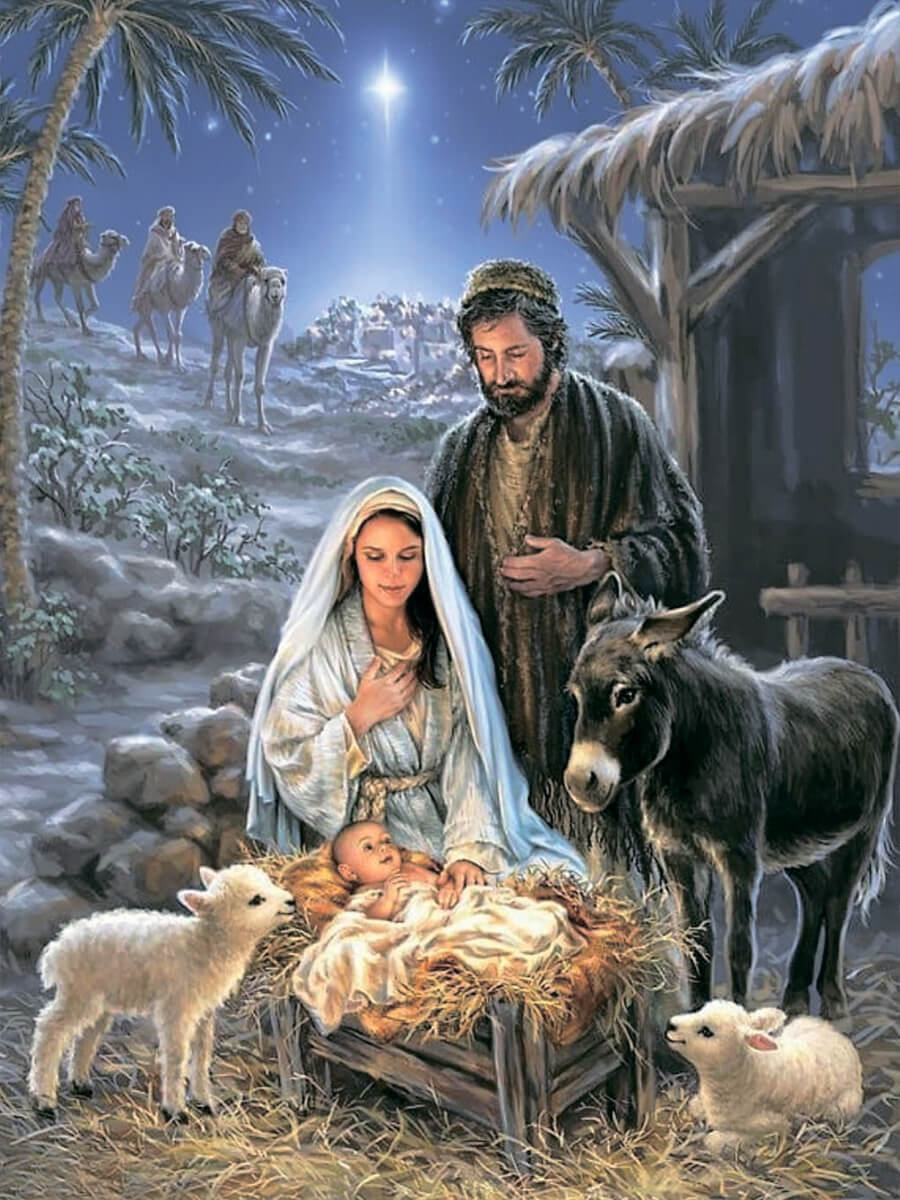 5D Diamond Painting 50x65 cm | Nativity (LMC020e) – Diamond painting | Varvikas.Shop