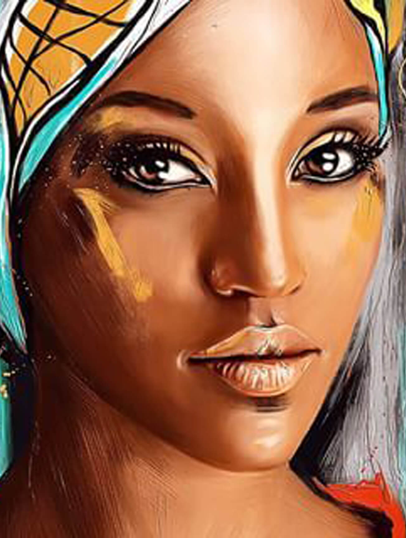5D Diamond Painting 50x65 cm | Oriental beauty (LMC010e) – Diamond painting | Varvikas.Shop