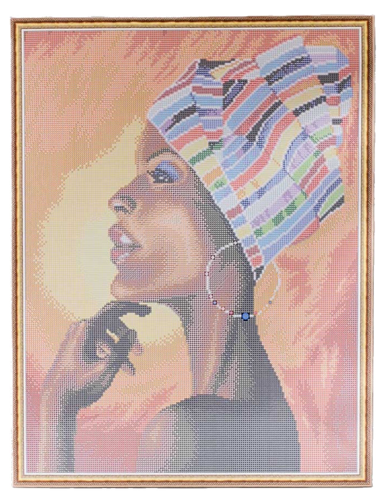 5D Diamond Painting 50x65 cm | Portrait of an African (LMC013e) – Diamond painting | Varvikas.Shop