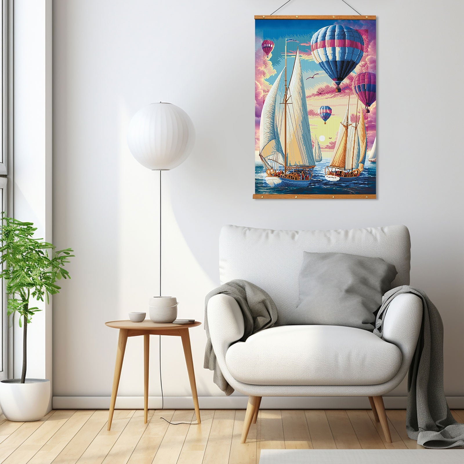 5D Diamond Painting 60x90 cm | Dawn Voyagers (LZH003e) – Diamond painting | Varvikas.Shop