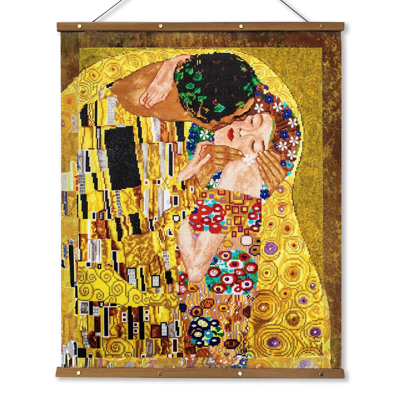 5D Diamond Painting 60x90 cm | "The Kiss" by Klimt (LZDS001e) – Diamond painting | Varvikas.Shop