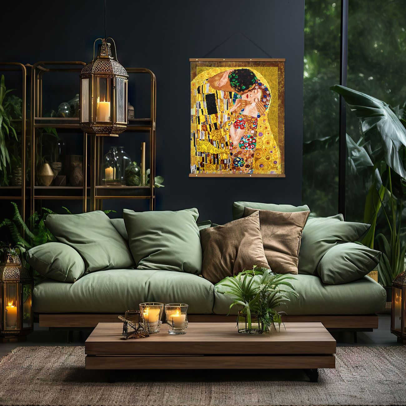 5D Diamond Painting 60x90 cm | "The Kiss" by Klimt (LZDS001e) – Diamond painting | Varvikas.Shop