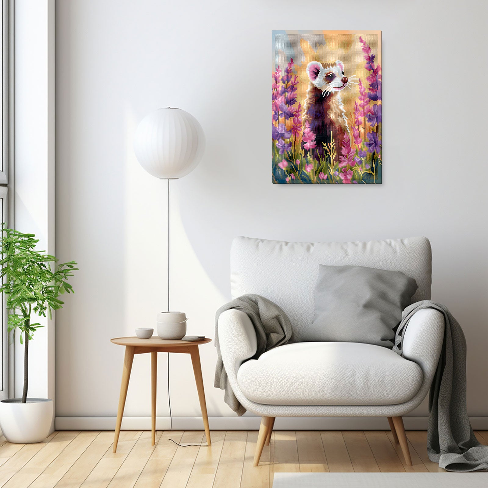 5D Diamond Painting 30×40 cm, Curious Nose (LE177e)