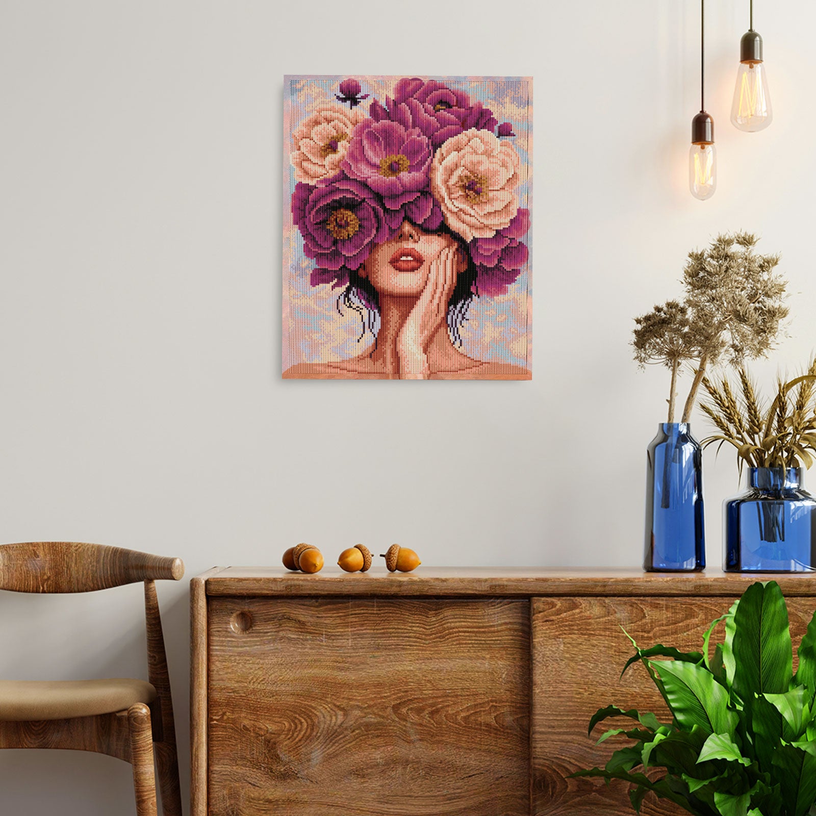 5D Diamond Painting 40×50 cm, Floral Soul (LG406e)