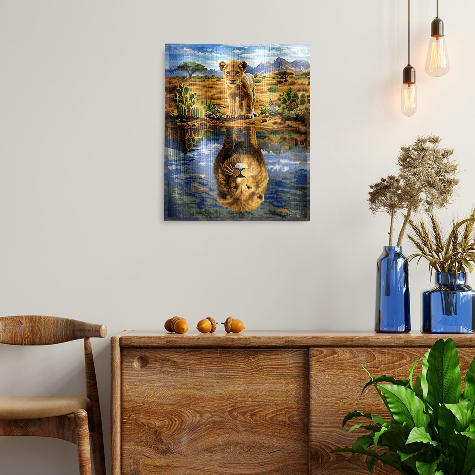 5D Diamond Painting 40×50 cm, Reflection of Power (LG407e)