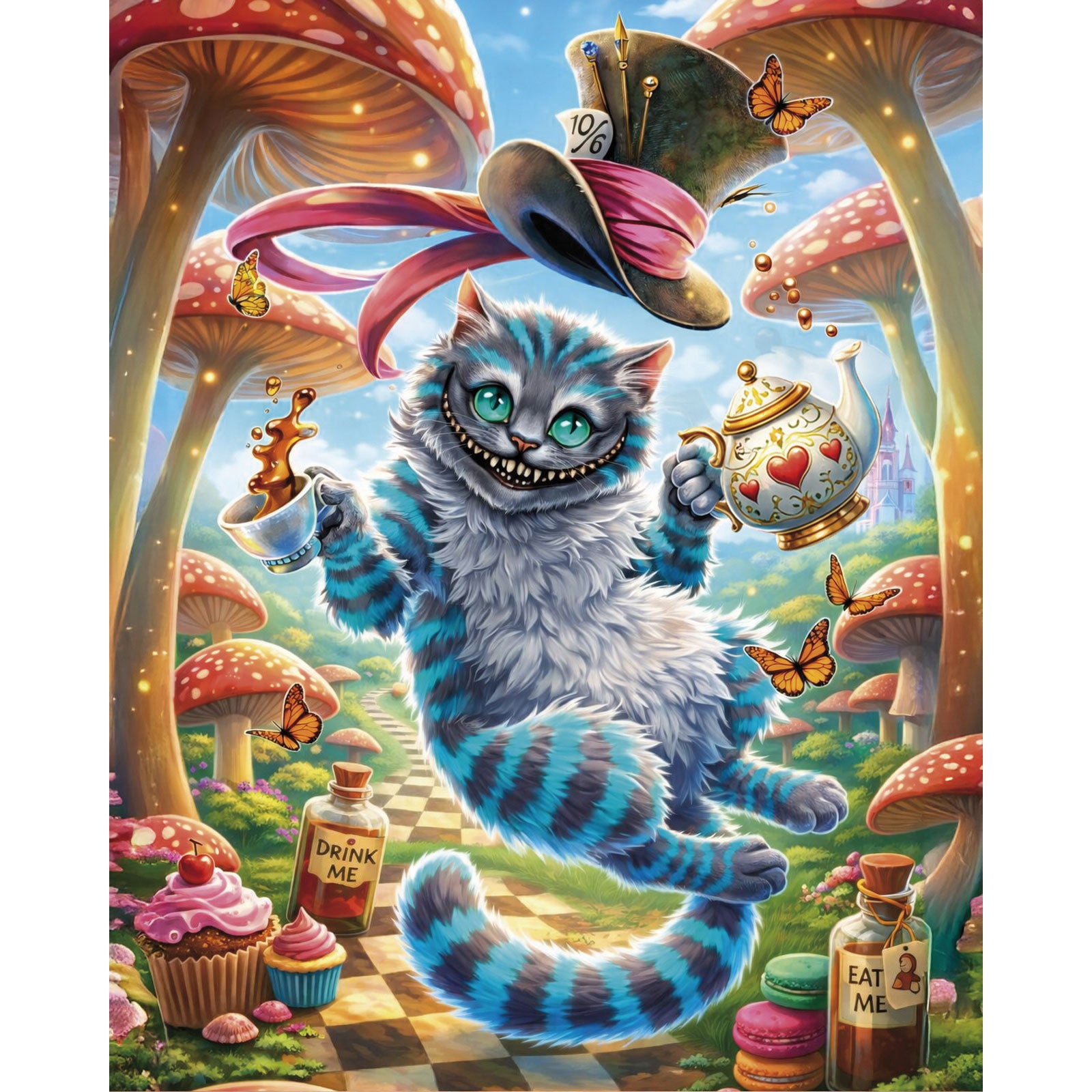 Paint by Numbers 40×50 cm, Cheshire Cat (MG2548e)