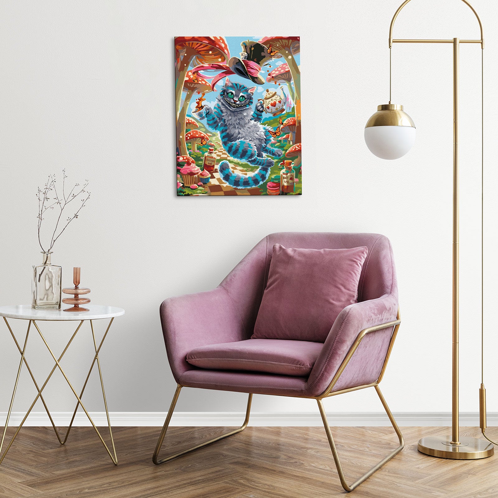 Paint by Numbers 40×50 cm, Cheshire Cat (MG2548e)