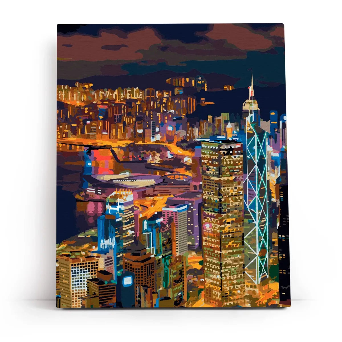 Paint by Numbers 40×50 cm, Night Hong Kong (MG2552e)