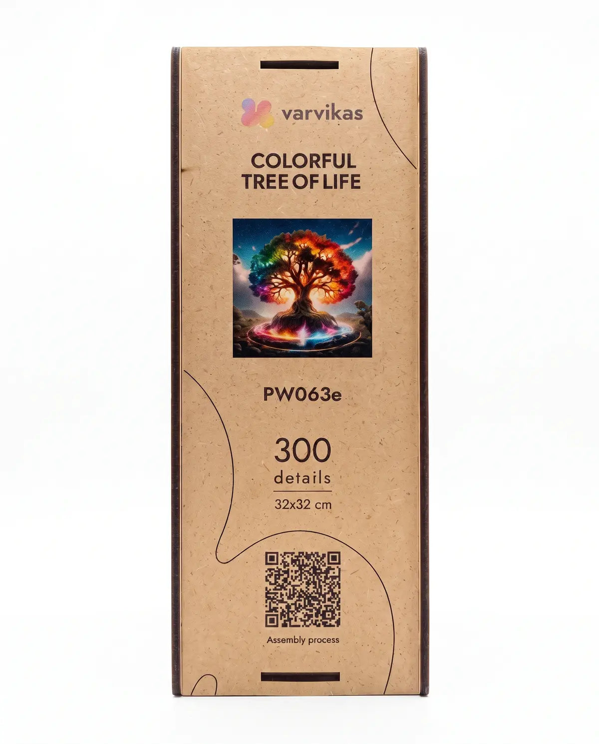 Wooden Jigsaw Puzzle 300 pcs, Colorful Tree of Life (PW063e)