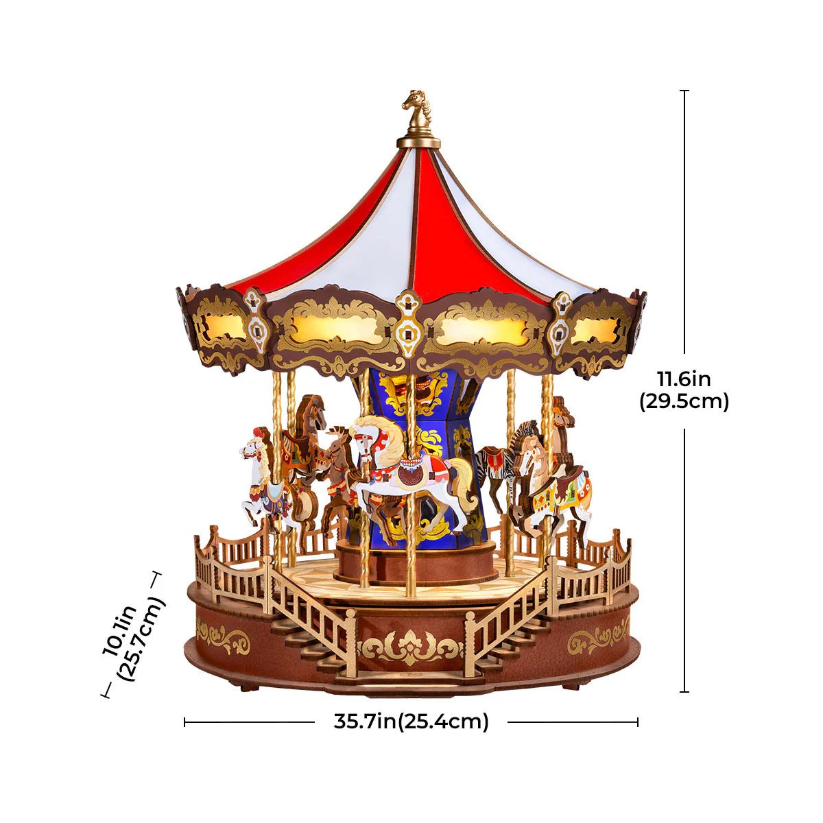 AMC01e - Classic Carousel – Wooden constructors | Varvikas.Shop