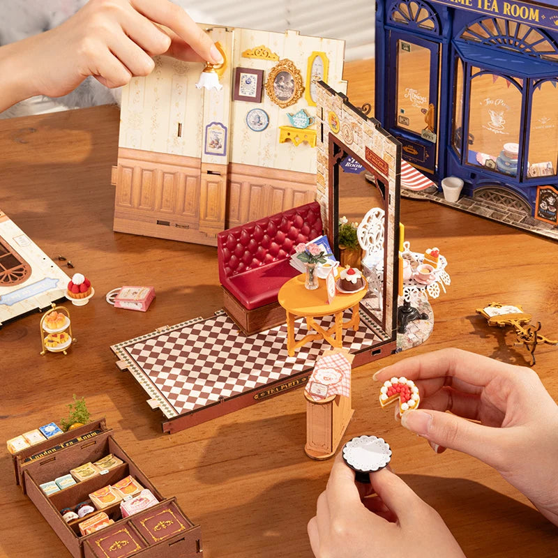 DIY Miniature House Kit (RoomBox), Leisure Time Tea Room (DG171e)