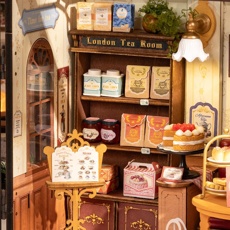 DIY Miniature House Kit (RoomBox), Leisure Time Tea Room (DG171e)