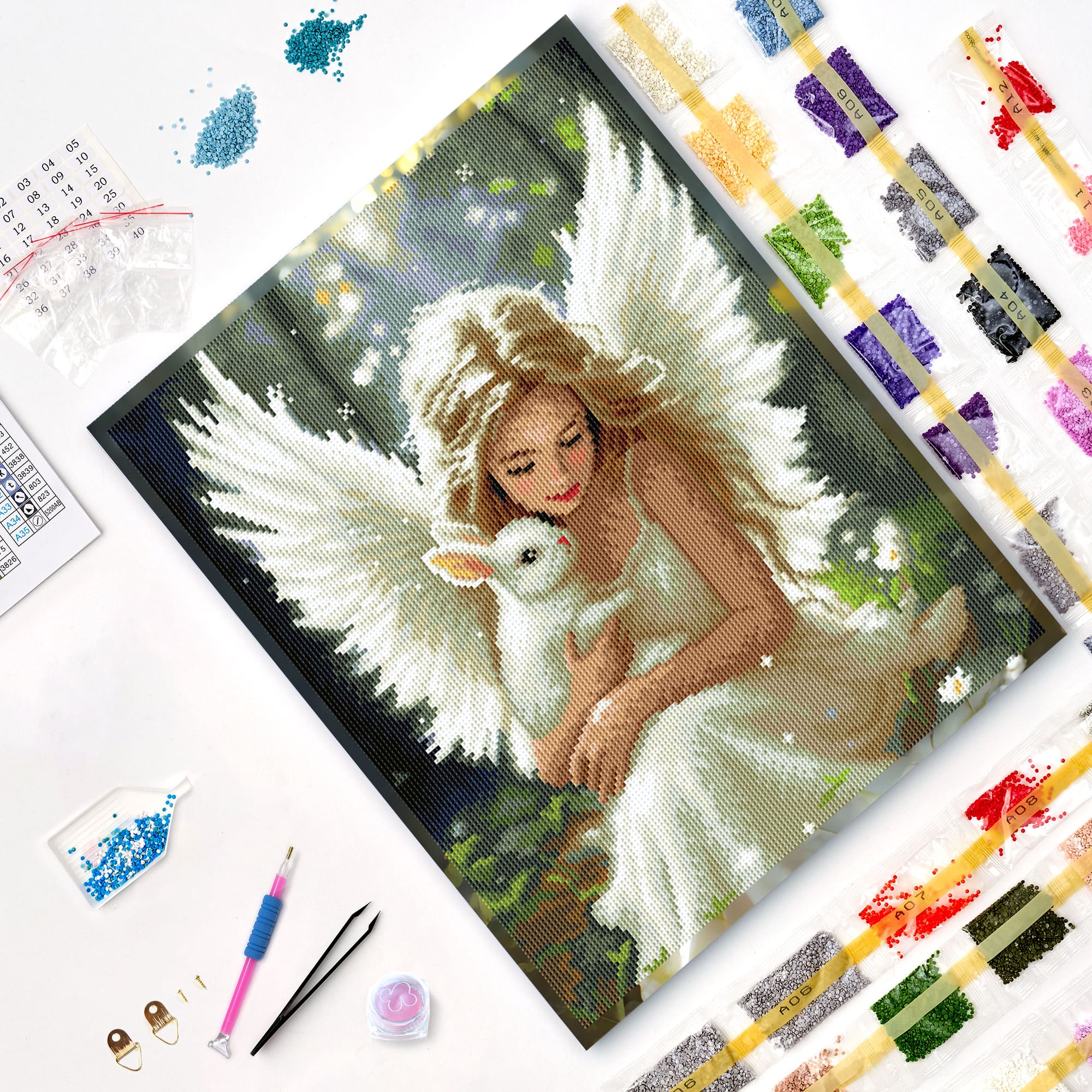 Diamond Painting - LG387e - Heavenly Friend – Diamond painting | Varvikas.Shop