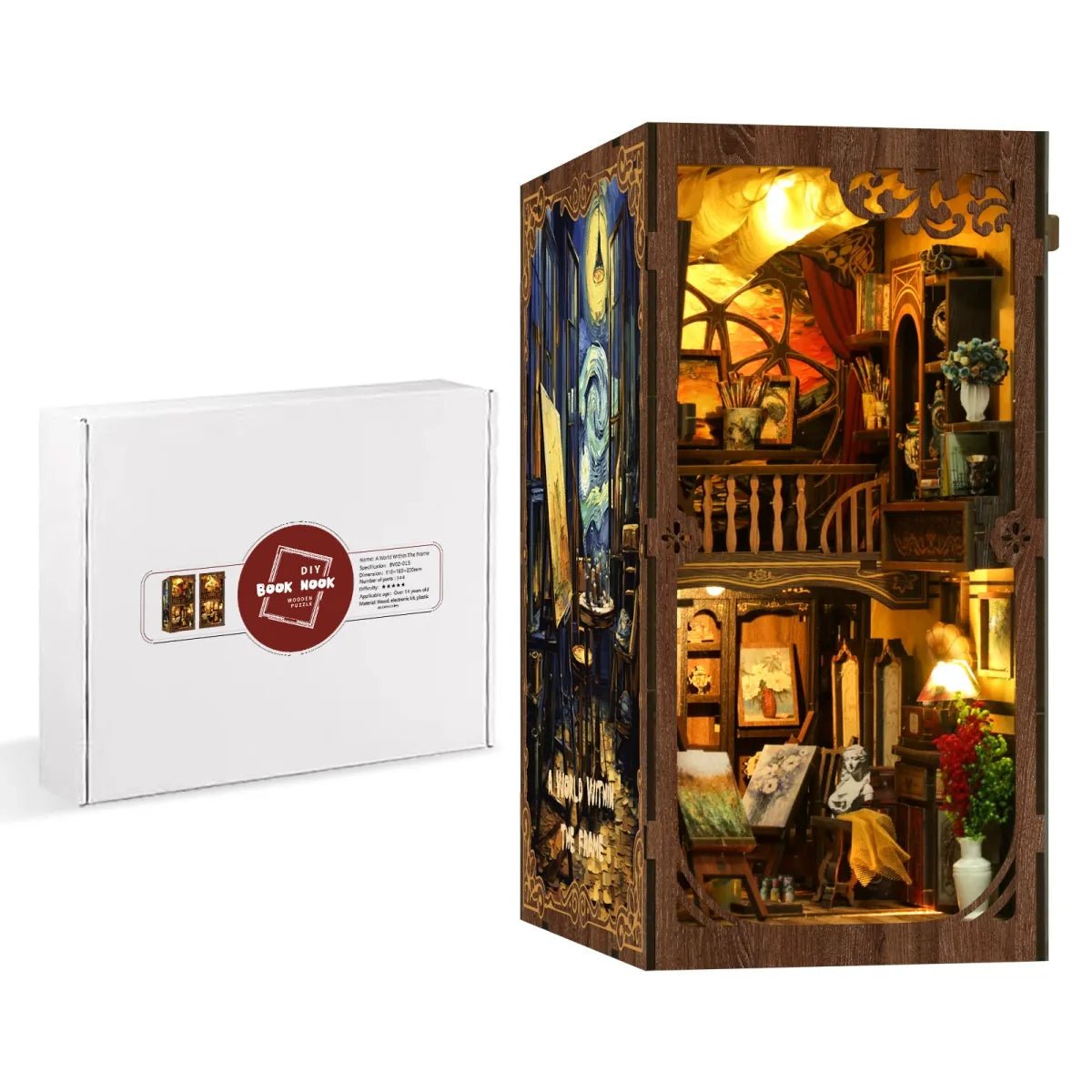 DIY Book Nook Kit (RoomBox), A World Within the Frame (BV02015) – Roombox | Varvikas