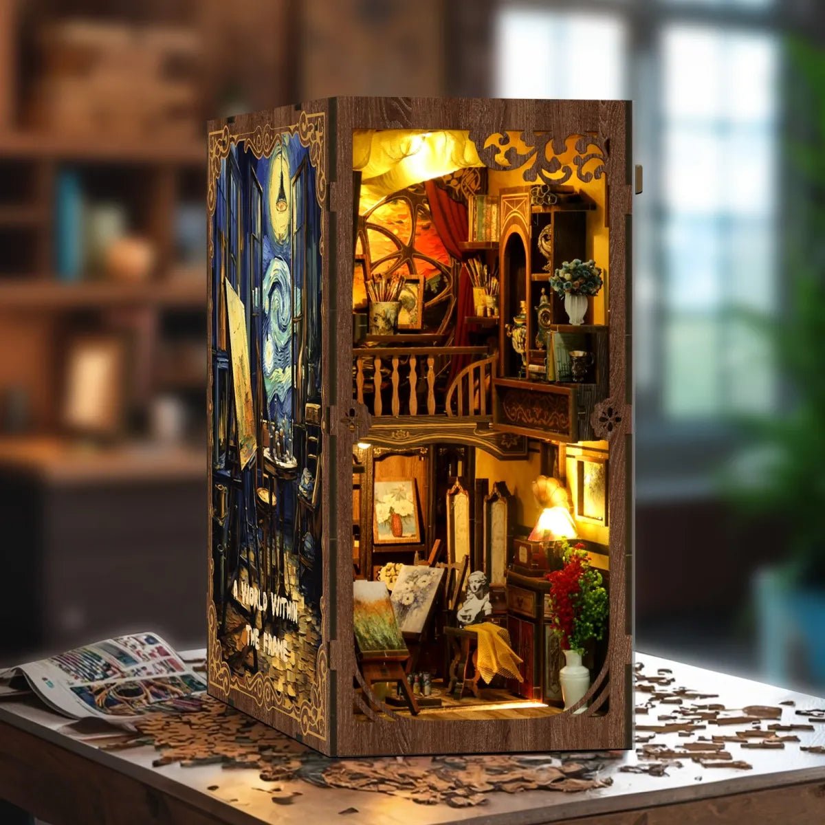 DIY Book Nook Kit (RoomBox), A World Within the Frame (BV02015) – Roombox | Varvikas