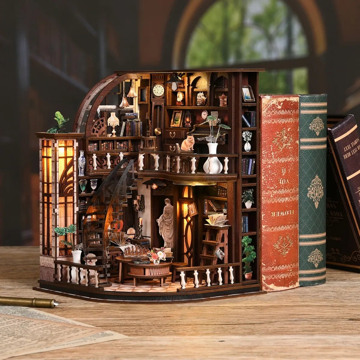 DIY Book Nook Kit (RoomBox), Bacchus Bookstore (AW02005) – Roombox | Varvikas