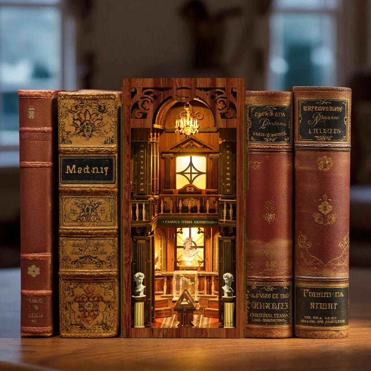 DIY Book Nook Kit (RoomBox), The Philosophical Library (BV02014) – Roombox | Varvikas