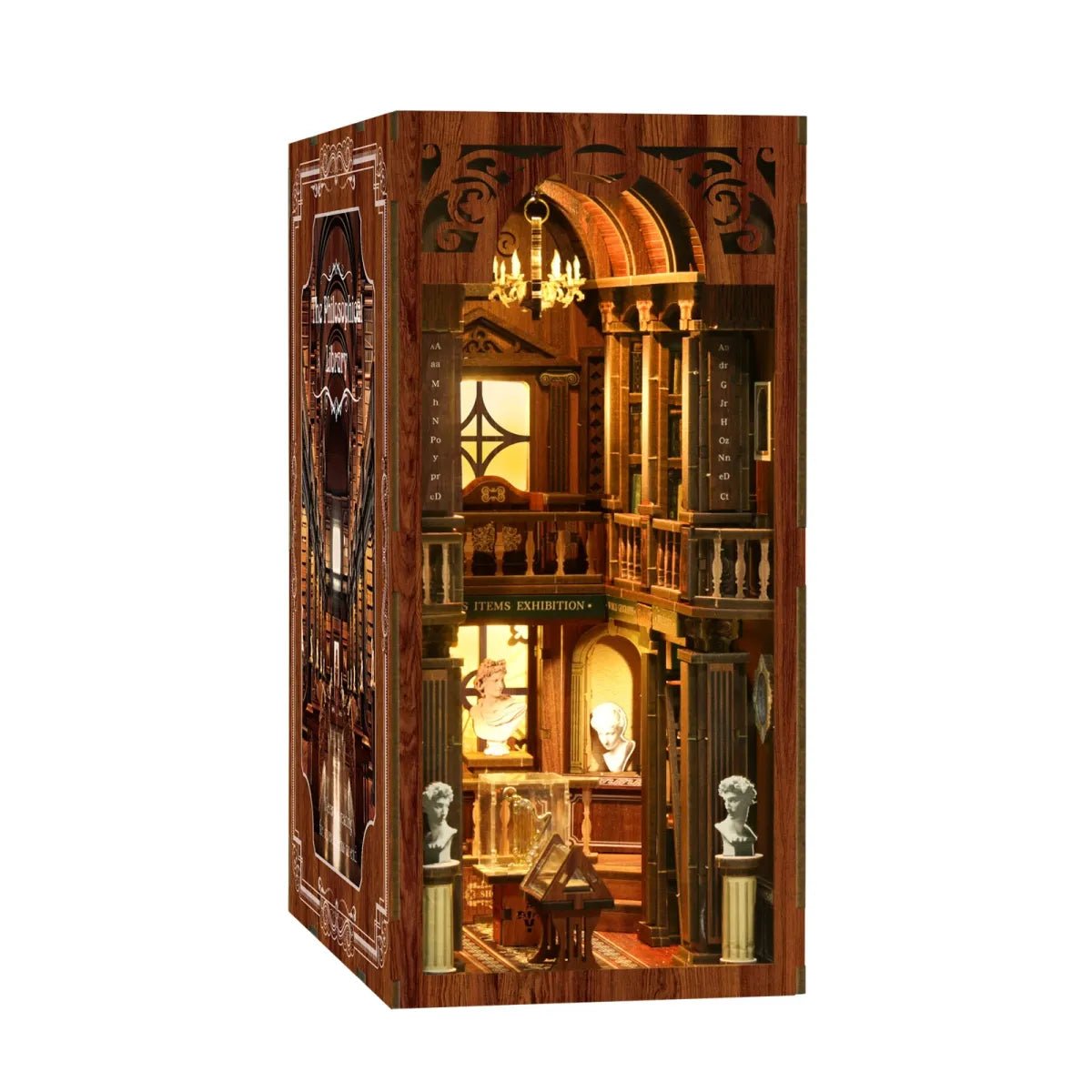 DIY Book Nook Kit (RoomBox), The Philosophical Library (BV02014) – Roombox | Varvikas