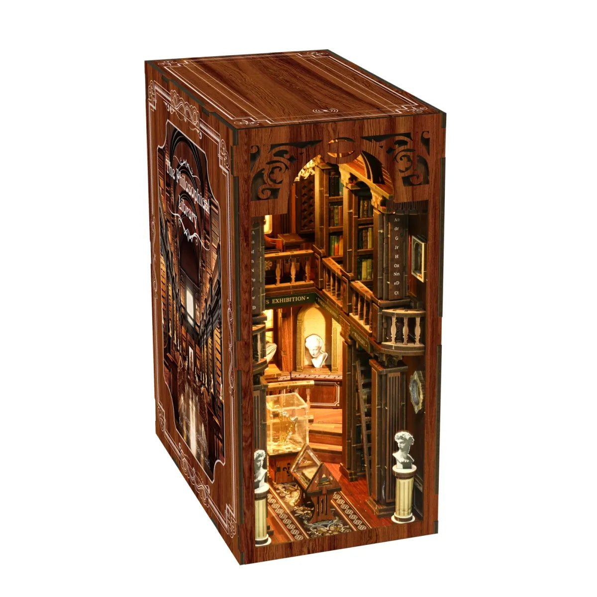 DIY Book Nook Kit (RoomBox), The Philosophical Library (BV02014) – Roombox | Varvikas