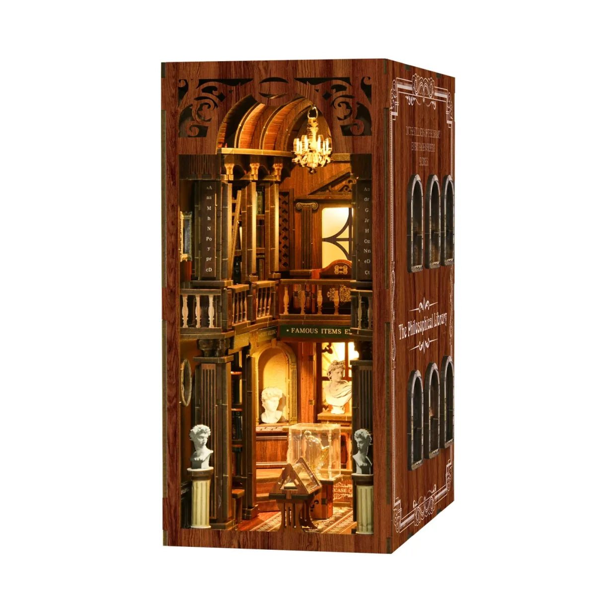 DIY Book Nook Kit (RoomBox), The Philosophical Library (BV02014) – Roombox | Varvikas
